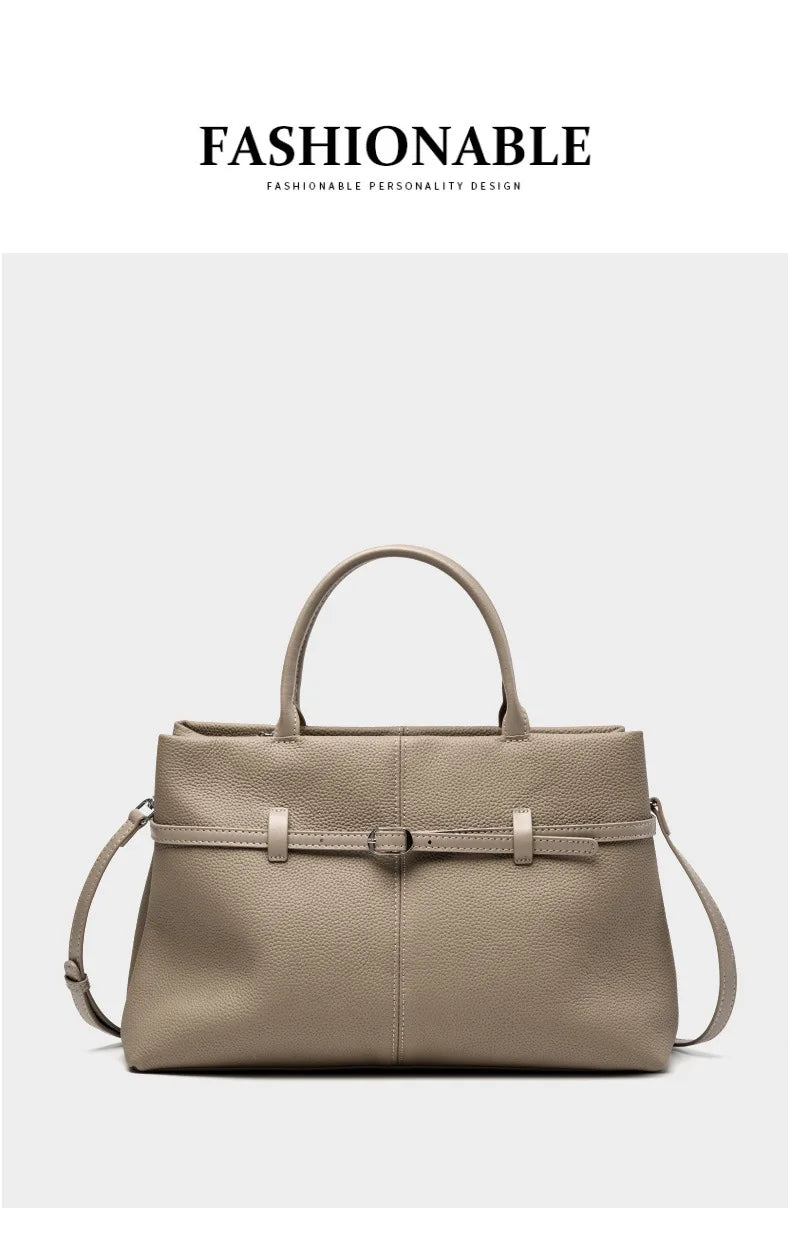 Women's Bags 2025 Genuine Leather Large Capacity Office Commuting Designer Inspired Tote Shoulder Bag Luxury Handbags for Women