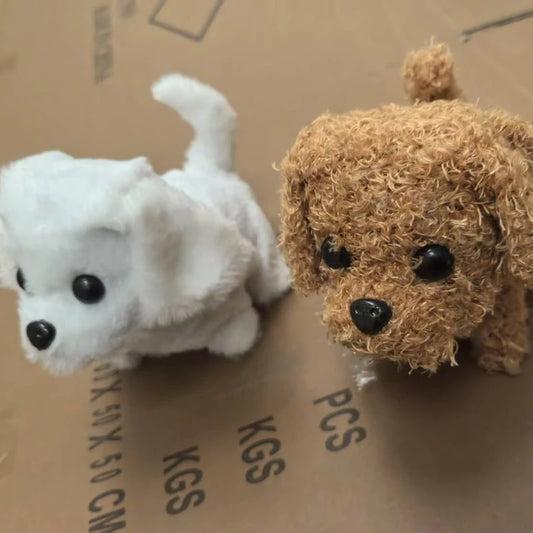 Plush Puppy Electronic Toy Dog Adorable Kids' Smart Interactive Walks Barks Jumps Wags Tail Baby Birthday Gift