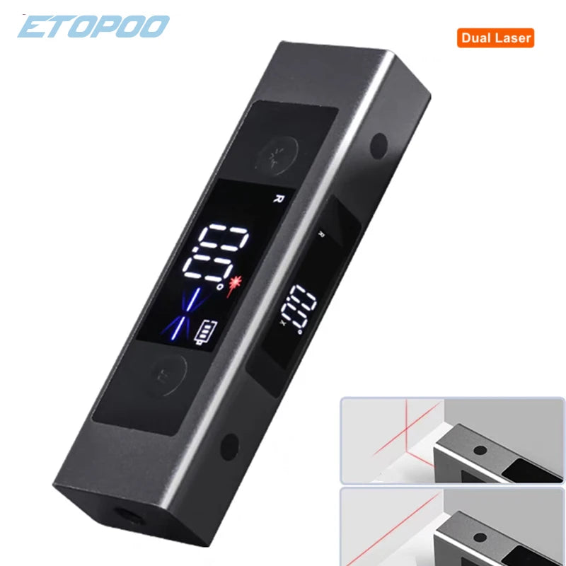 L1 Laser Line Projector Angles Laser Measurement Tools USB C Charging Laser Measure for Home