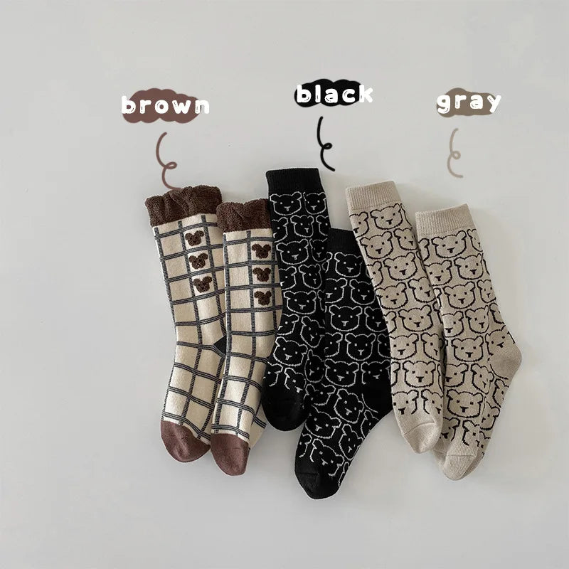 Clearance Sale 3 Pairs/Lot Spring Autumn Baby Children's Socks Multiple styles Girls Socks Boys Sports Socks