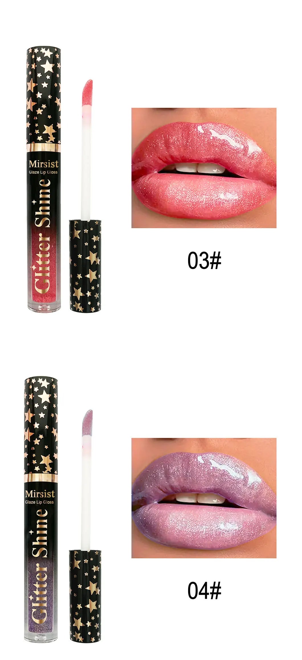 6pc Moisturizing Pearl Lip Glaze Set Watery Hydration Lip Gloss Transfer Resistant Long Lasting Vivid Color Liquid Lipstick