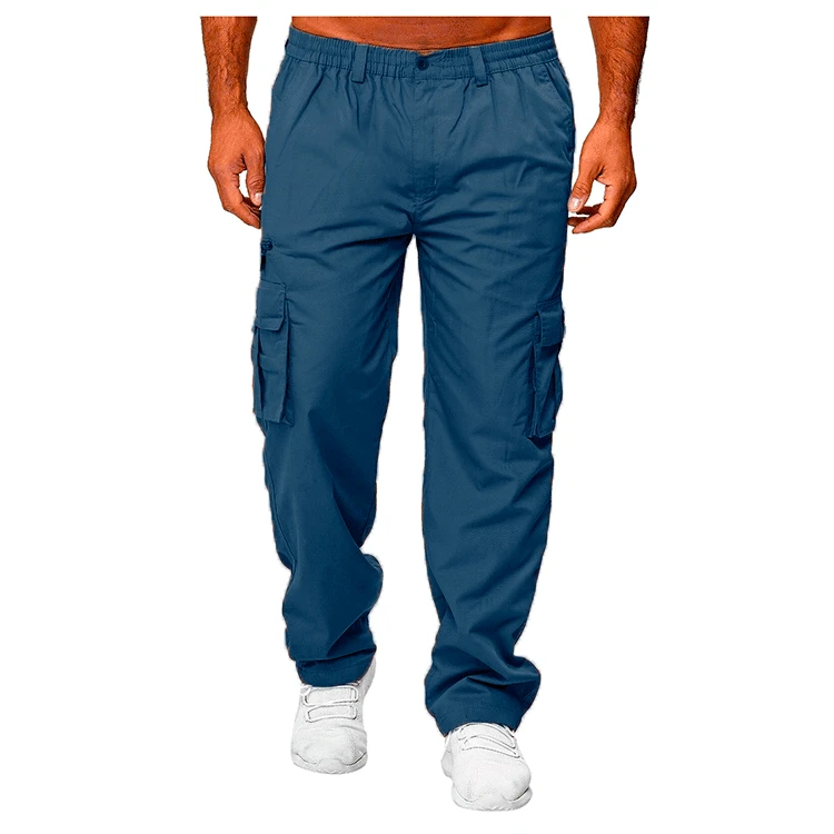 2024 Men's Cargo Pants Casual Multi Pockets Military Tactical Pants Male Outwear Loose Straight slacks Long Trousers Plus size