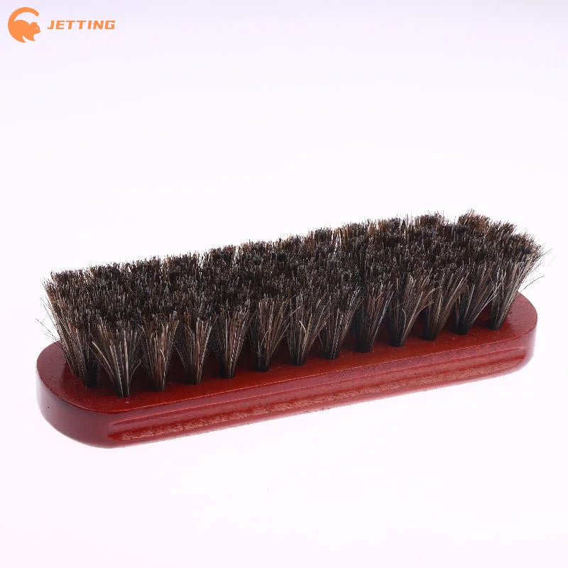 1Pcs Horse Hair Shoe Brush Polish Horsehair Leather Soft Polishing Tool Bootpolish Cleaning Brush For Suede Nubuck Boot