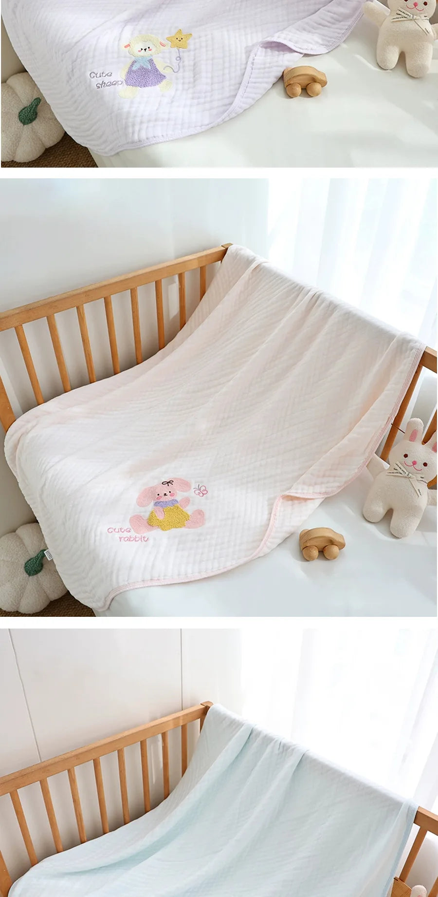 Baby Bath Towel for NewbornsAGauze-like Blanket Wrap Single Children's Bath Towel Infant Six-layer Ultra-soft Bath Towel