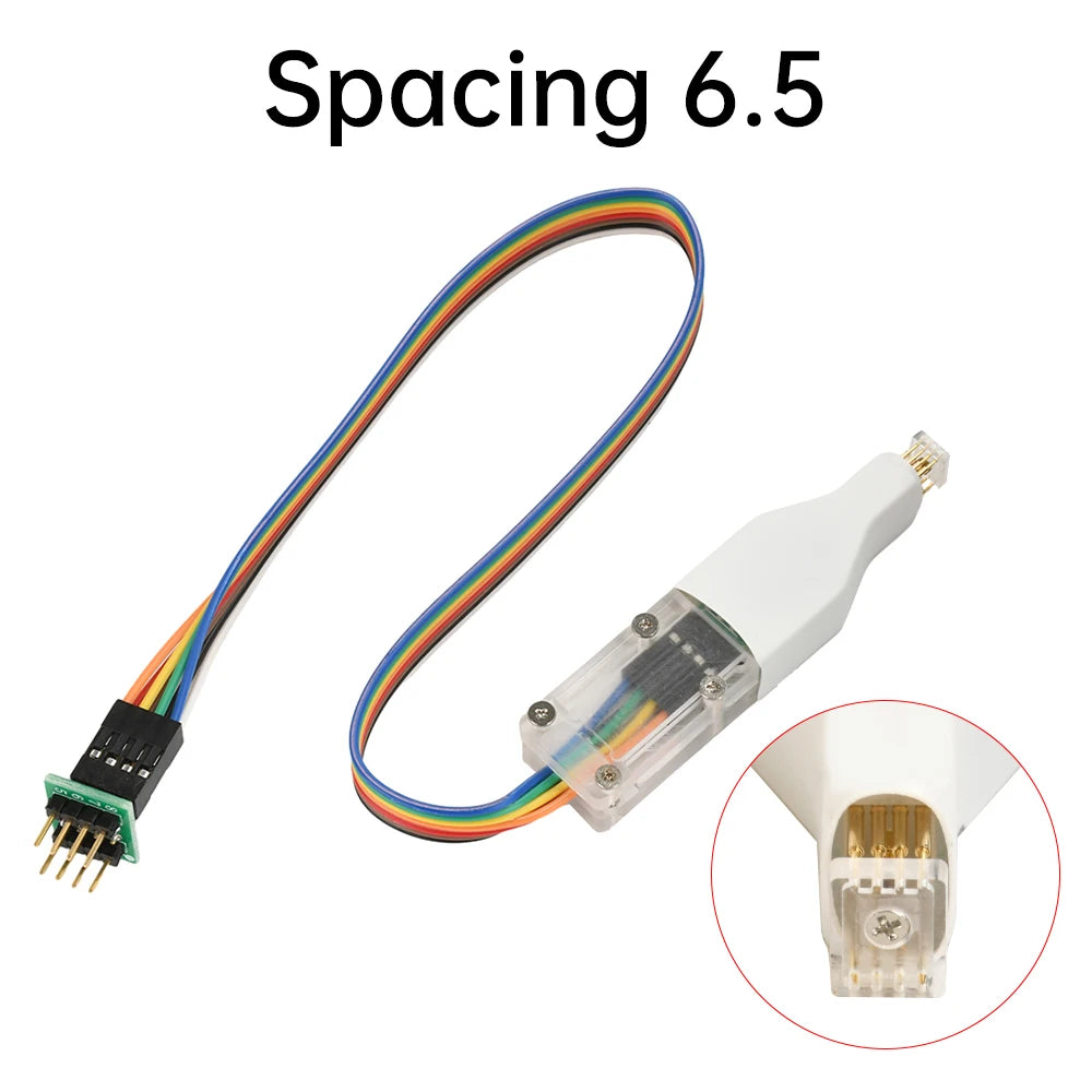 1Pcs SOP8/WSON8/QDFN8 Chip Download Burn Read Write Probe Spring Needle Flash Chip Burner With Cable Spacing 4.4/5.8/6.5/8.5