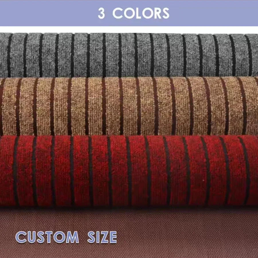 Striped Carpet Classic Door Carpet Kitchen Floor Mat, Closely Attached To The Ground, Anti Slip and Anti Fouling,strong Adhesion