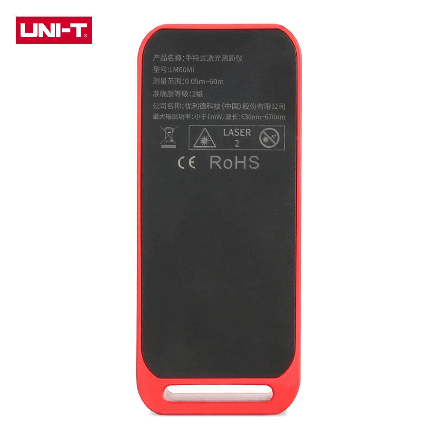 UNI-T Mini Laser Distance 40/60m Range Rechargeable 3.7V Wall Area/Volume/Circumference Measurement LM40Mi LM60Mi