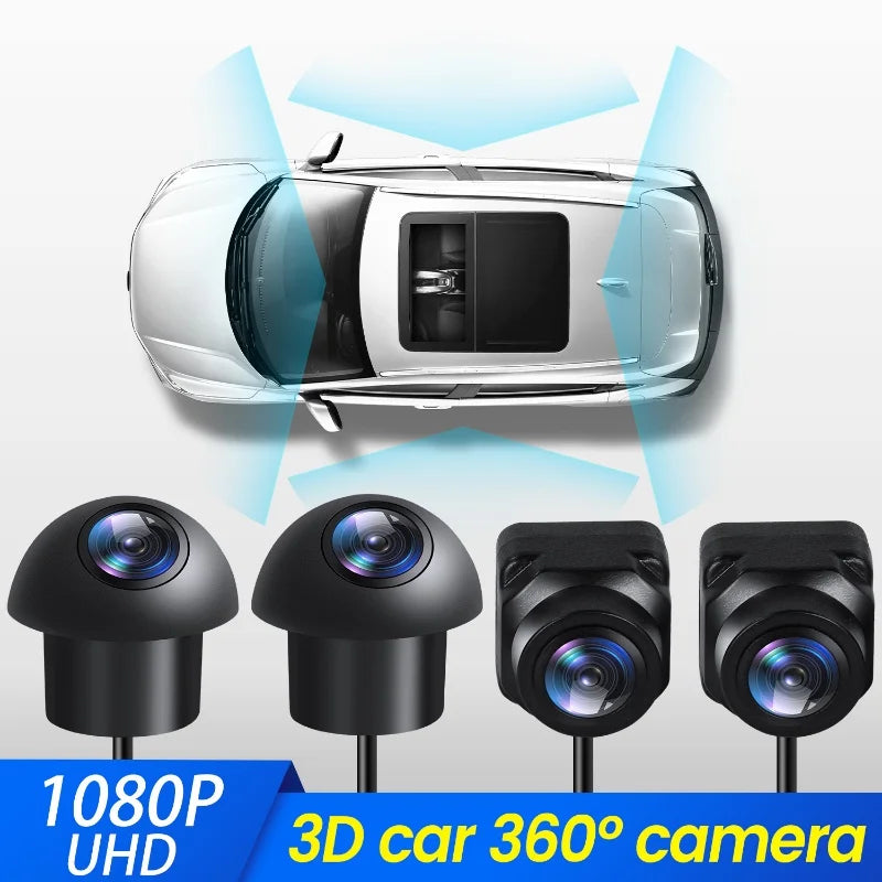 360° Panoramic Camera 3D AHD 1080P/720P Rear / Front / Left / Right 360 Bird View Camera for Car Android Radio Multimedia Player