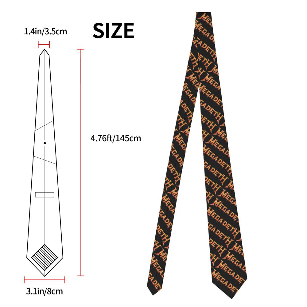 Slipknots Neckties Men's Customized Silk Heavy Metal Rock Music Gift Neck Tie for Office
