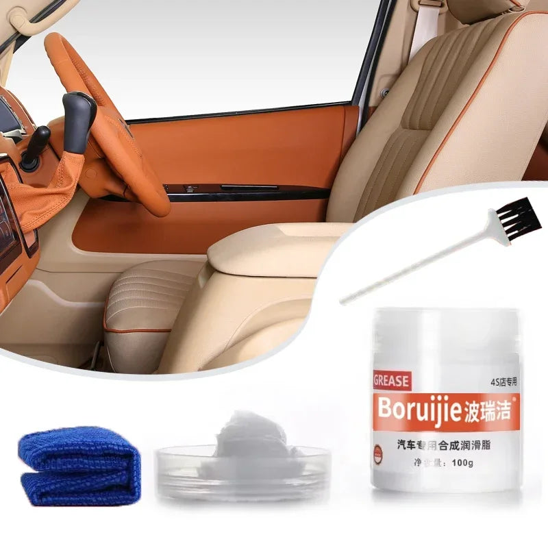 Car door lubricant 100g, sunroof track door anti noise, rust prevention, anti jamming, anti noise maintenance agent Accessories