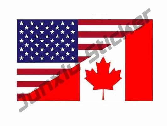 Fashion Canada Decals Canada Round Maple Leaf Decal Canadian Oval Flag Decal Quebec Canada Flag Sticker Premium Quality Stickers