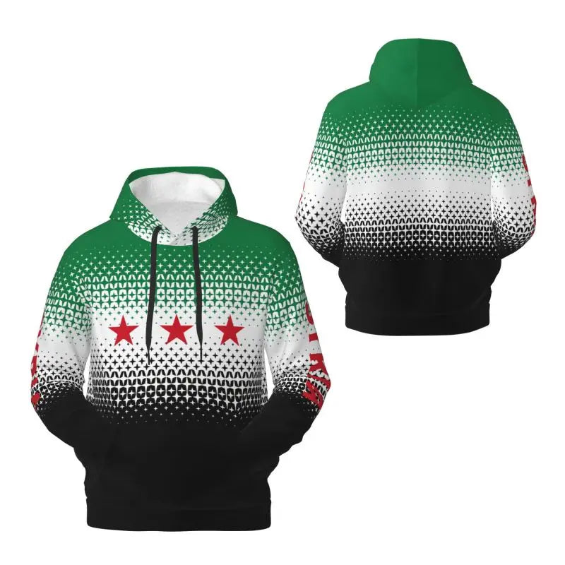 2025 Syria 1932-1958 3D Fleece Hoodie Polyester Warm With Pocket Super Soft Men Women Sweatshirt Unisex Pullover Hoodies