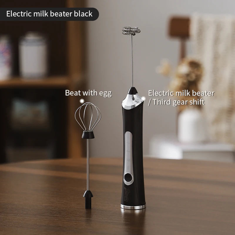 Bincoo Electric Milk Frothers Handheld Wireless Blender USB Mini Coffee Maker Whisk Mixer Cappuccino Cream Egg Beater Blender