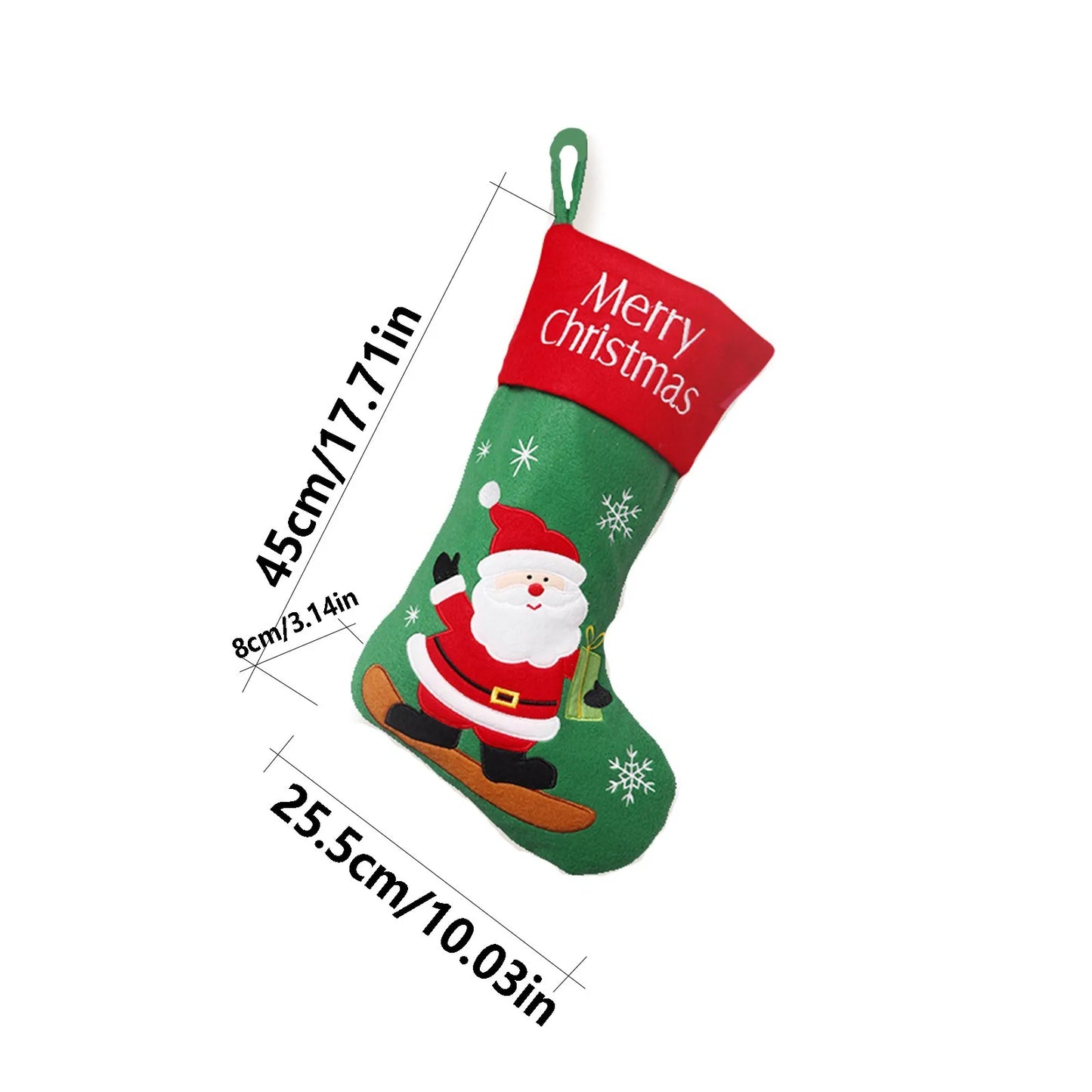 Christmas Home Decorations Candy Gift Bag Christmas Stocking Sock Christmas Ornament Christmas Stocking Xmas Tree Hanging Decor