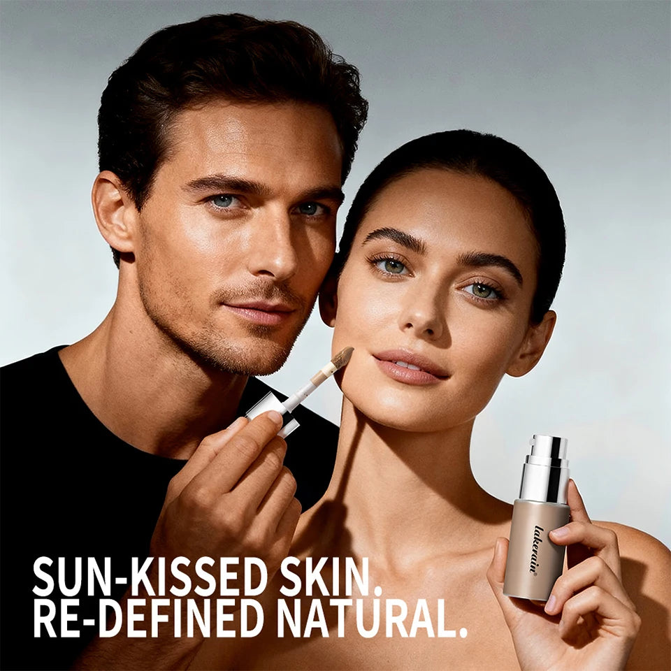 Lakerain Contouring Shaping Serum Long Lasting Nature Bronzing Foundation Deep Moisturizing Brighten Facial Contouring Concealer