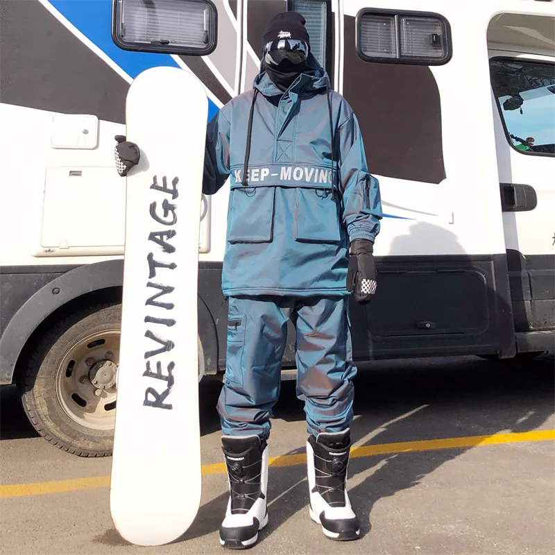 Ski Suit Set for Men and Women Windproof, Waterproof, Warm Jacket and Pants Complete Set of Snowboarding Gear High Quality
