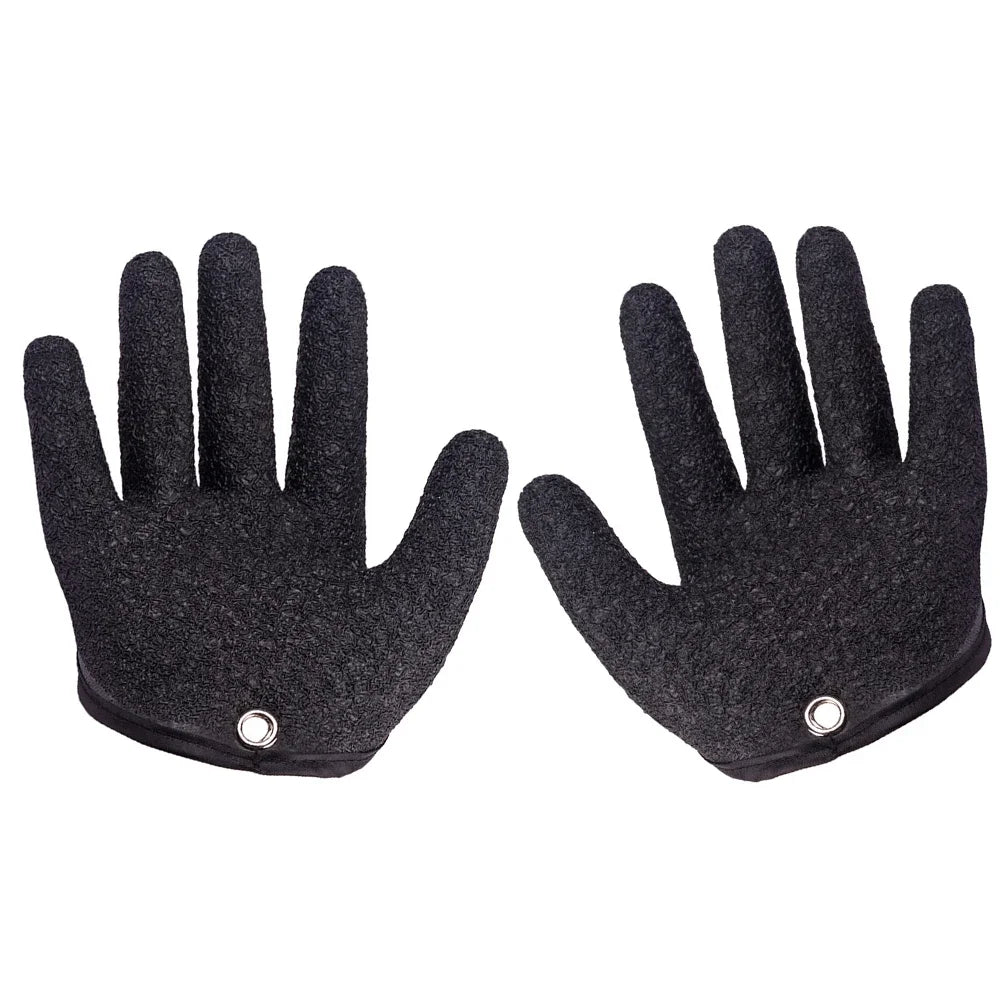 Anti-Slip Full Finger Fishing Gloves Cutproof Durable Work Gloves Fisherman Protect Hand Fish Grab Latex Hunting Gloves