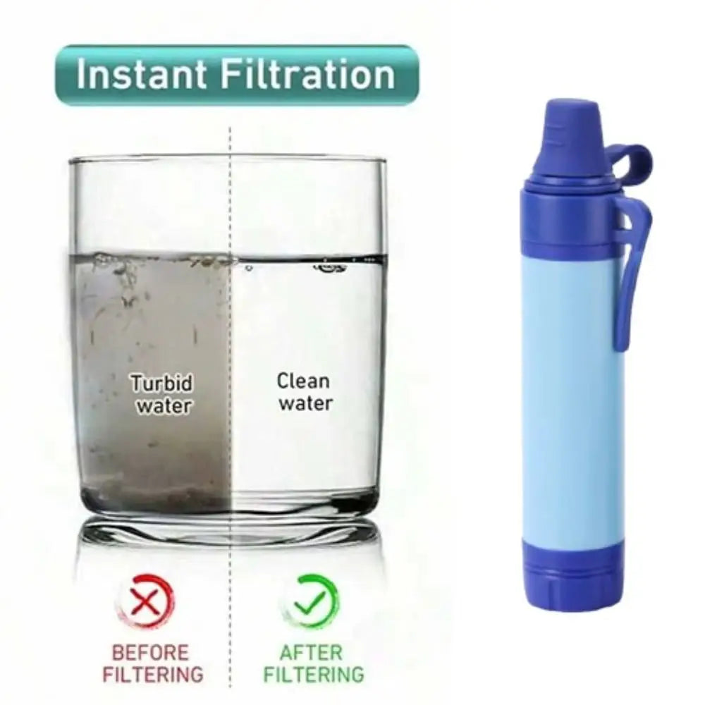 Mini Mini Water Filter Straw Purifier Direct Drinking Purification Water Filter Survival Straw Drinking Water Filtering Straw