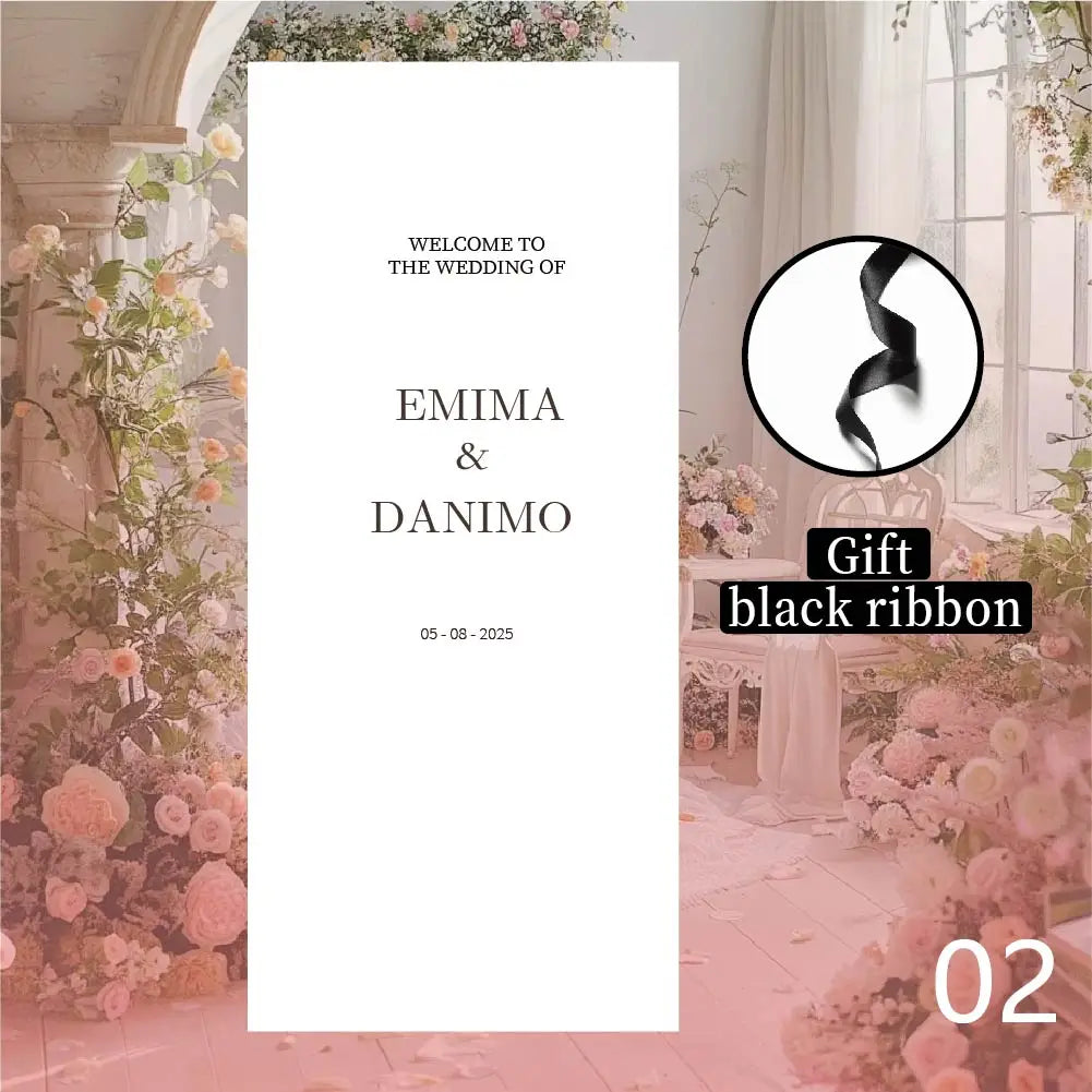 Personalized Wedding Customization, Ultra-Soft Velvet Fabric, Welcome Sign, Wedding Sign Fabric, Wedding Sign, White, Event Decoration, Wedding Decoration Flag, Bride Wedding, Outdoor Wedding