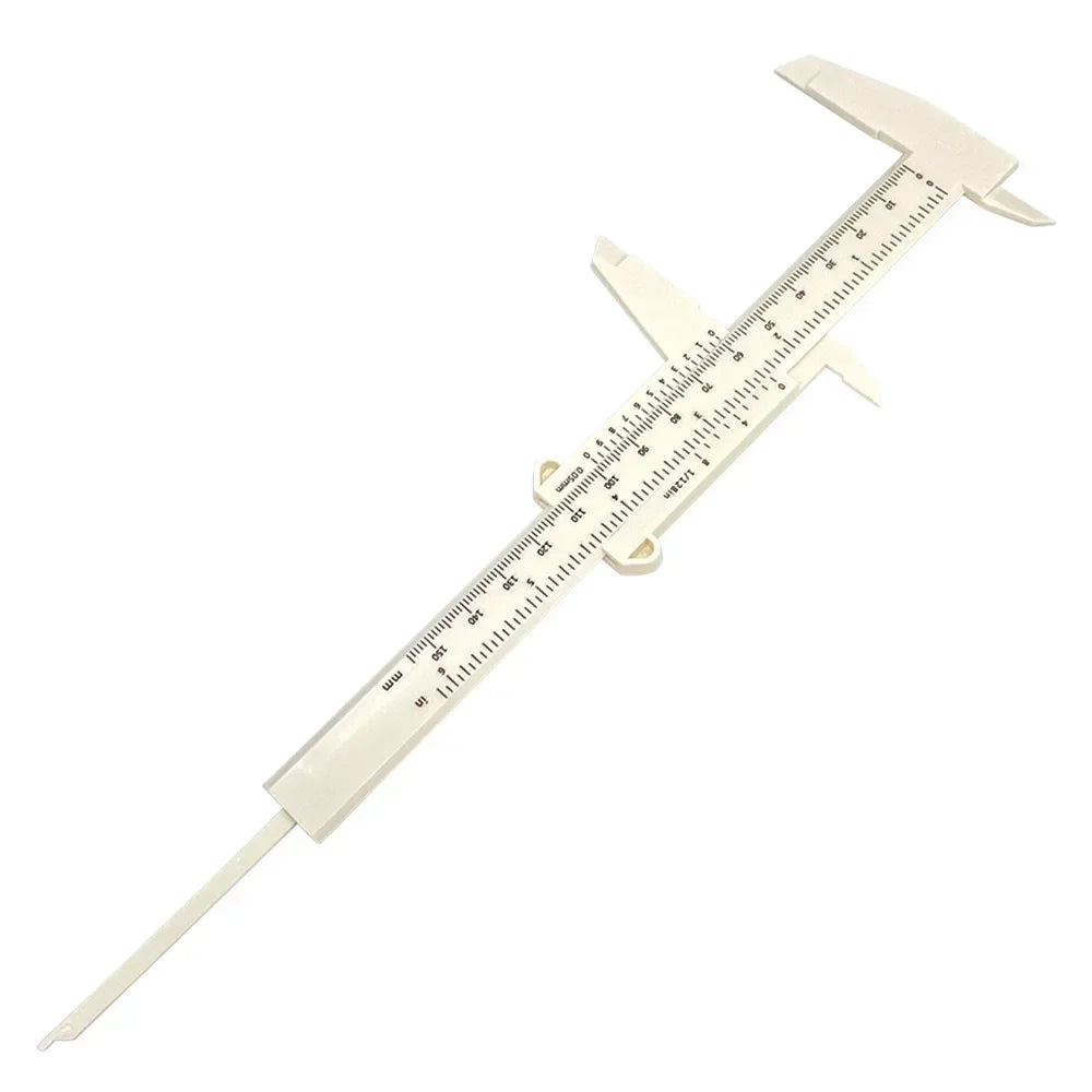 1pc Vernier Caliper 0-150mm Plastic Calipers Gauge Measuring Tools 150mm Vernier Caliper Aperture Depth Diameter Measure Tool