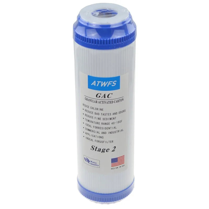 10-Inch Water Purifier Filter UDF Granular Activated Carbon Filter+PP Cotton Filter+CTO Compressed Carbon Water Purification