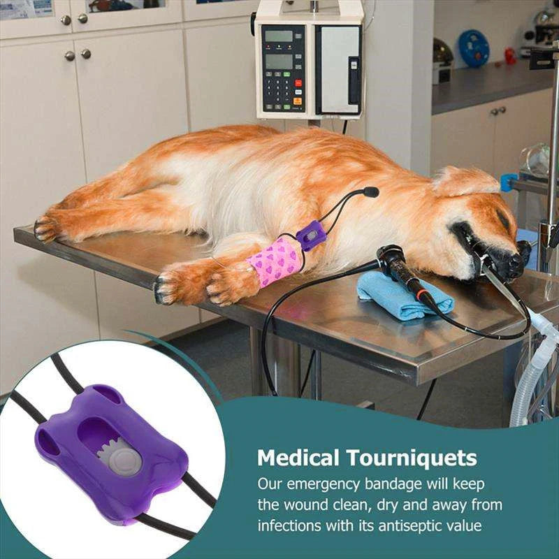 Plastic Pet Tourniquet Animal Pulse Pressure Band Animal Tourniquet Pet Supplies Safe Reliable Cat Dog Lovers