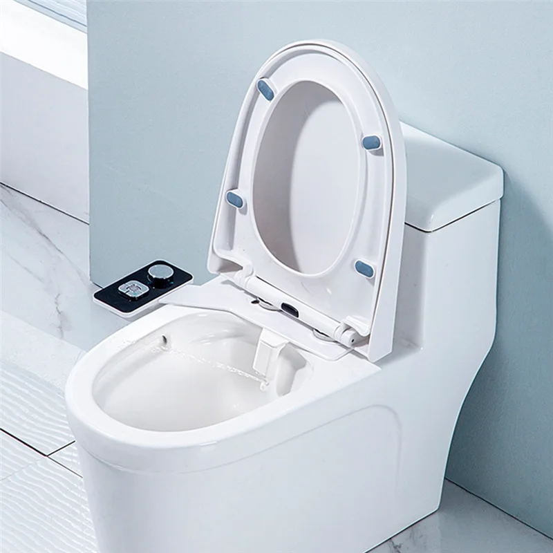 Bidet Attachment Non-Electric Bidet Toilet Seat Sprayer With Pressure Controls Dual Nozzles For Frontal Rear Wash B