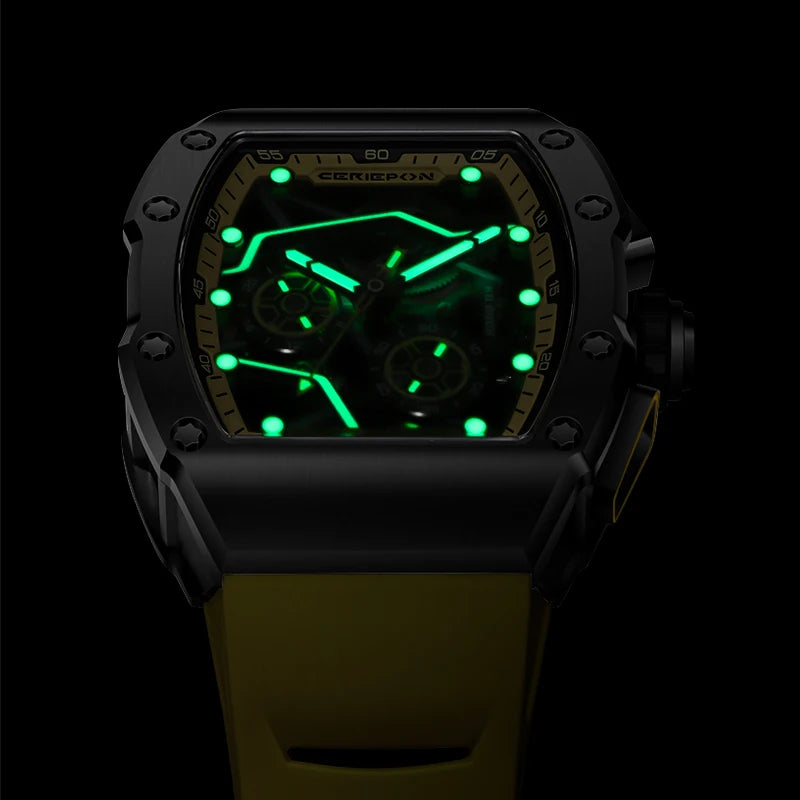 2025 New Mens Automatic Watches for Men Pagani Designs Hollow Out Chronograph Waterproof Men's Mechanical Watch Man Reloj Hombre