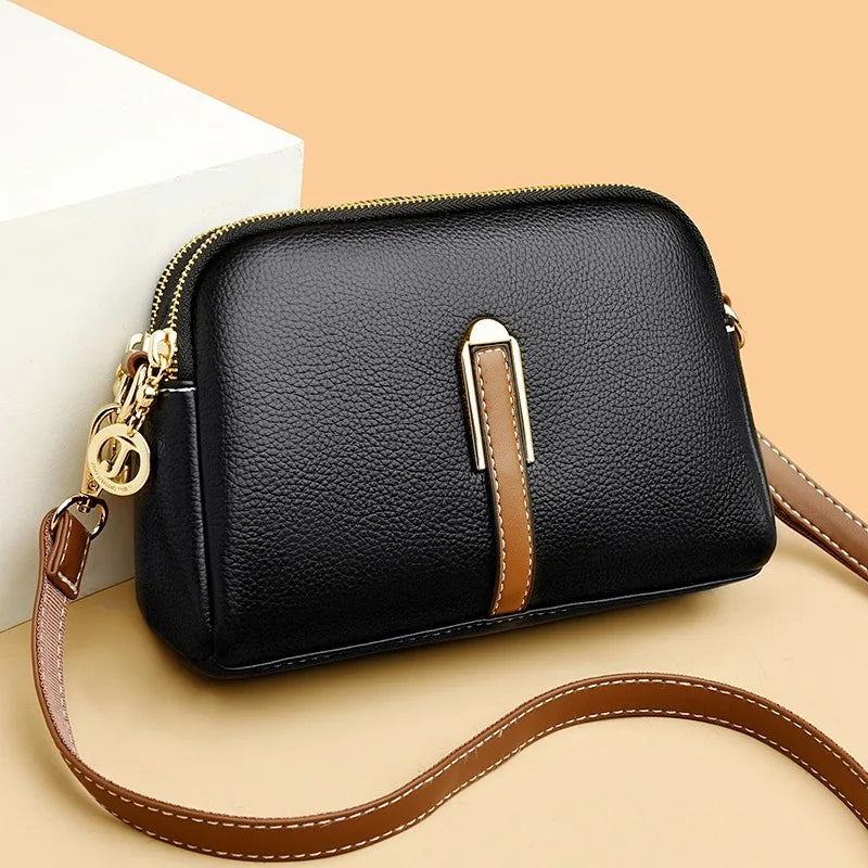 Women's bag 2025 new spring/summer shell bag, simple shoulder bag, zero wallet texture, western-style crossbody small bag