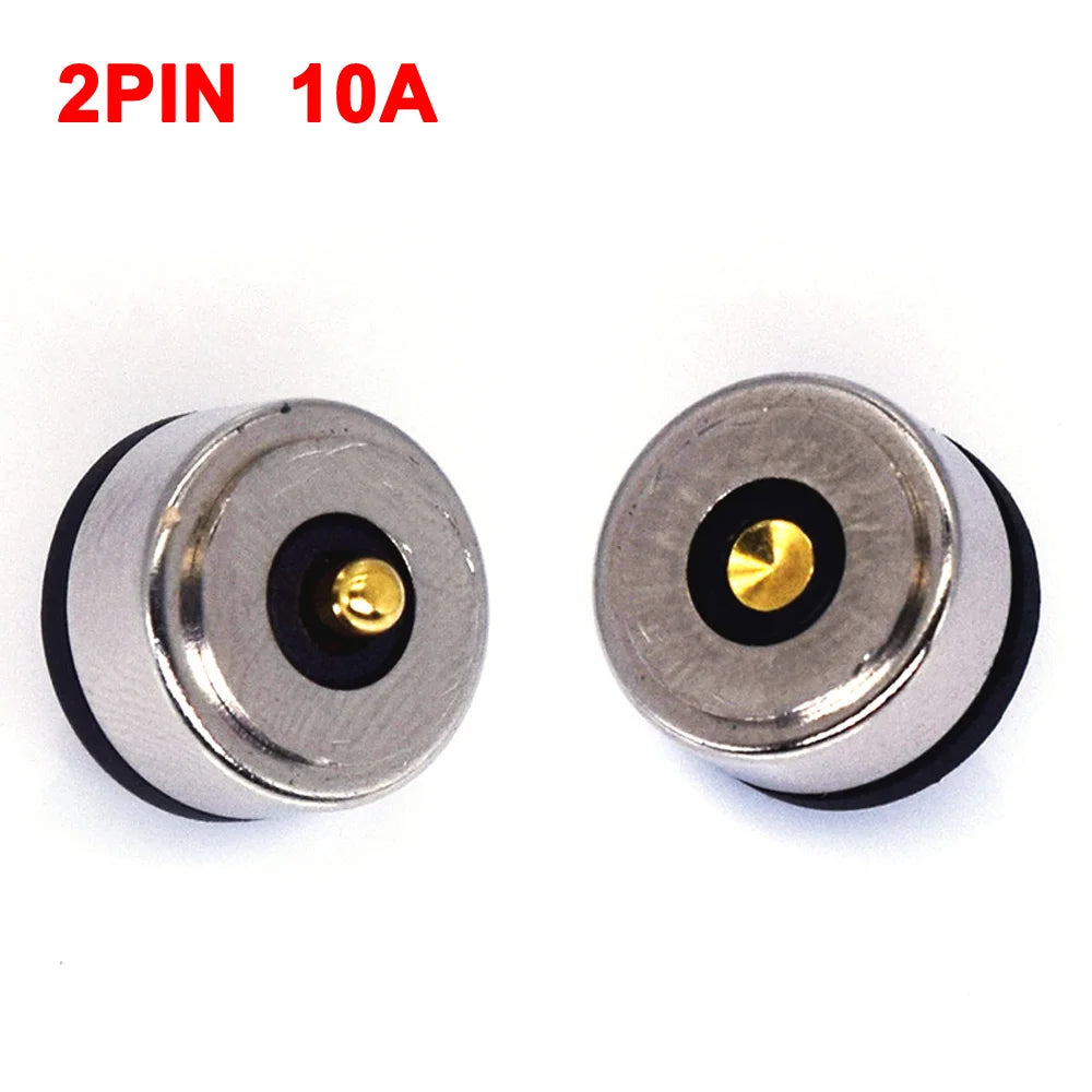 1Pair 2/3/4/5/6Pin waterproof high current magnet suction spring pogo pin male female probe DC power charging magnetic connector