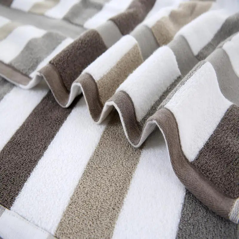 Turkish Cotton Natural Ultra Absorbent Eco - Friendly Bath Towels, Beach Towel, Bathroom Sets for Home Luxury Hotel Spa