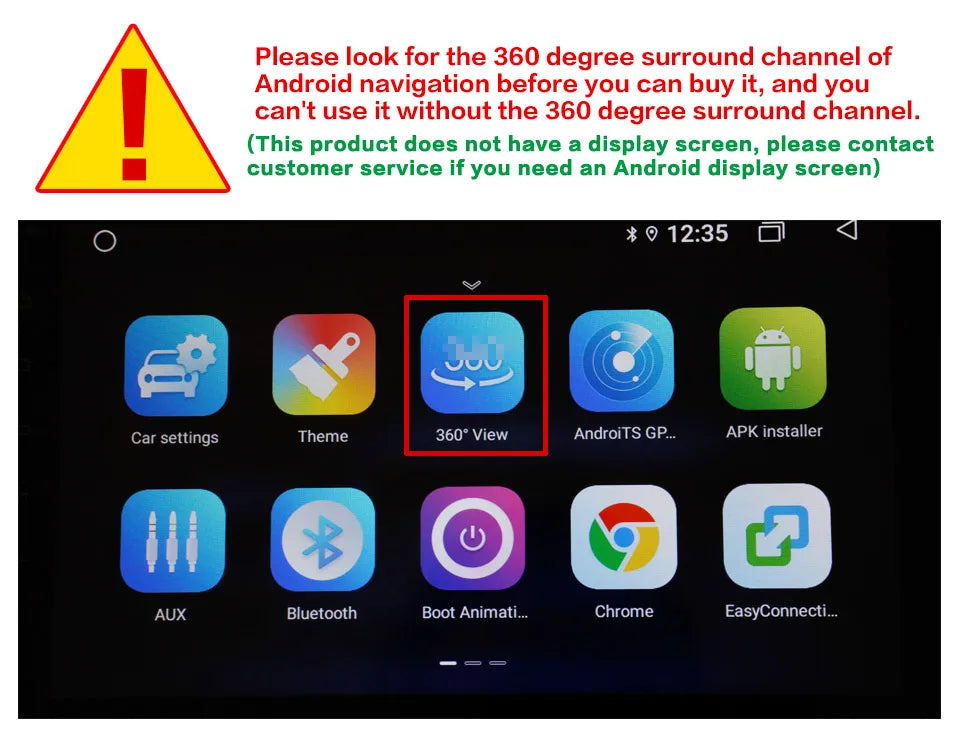Universal 3D Bird View 360 Degree Surround Camera AHD 1080P /720P Rear / Front / Left / Right Accessorie For Car Android Radio