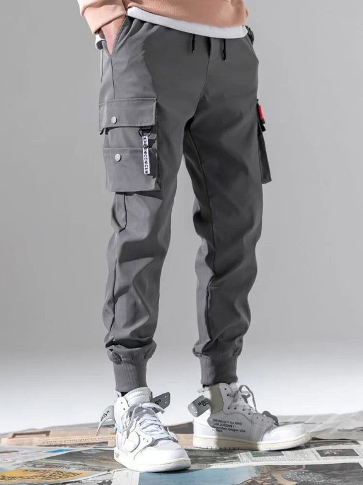 Men's Pants Fashionable Casual Jogging Pants 2025 Street Wear Workwear Pants Men's Multi Pocket Pants Fitness Men Sports Pants