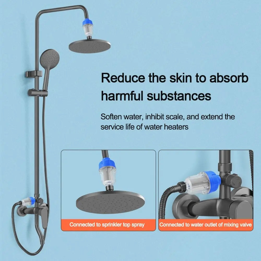Detachable Pre-filter Household Bath Water Purifier Washing Machine Rain Shower Front Filter Water Heater Filter To Remove Scale
