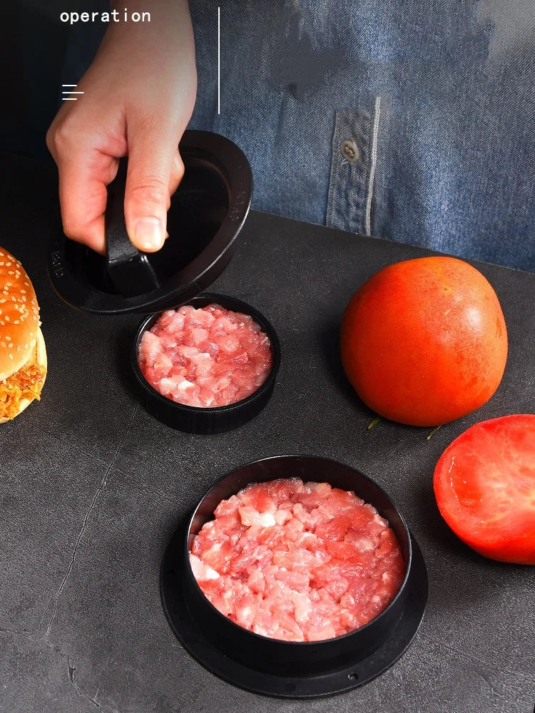 Round Hamburger Presses Burger Press Beef Grill Food-Grade Hamburger Helper Meat Press Cutlets Patty Maker Mold Kitchen Gadgets