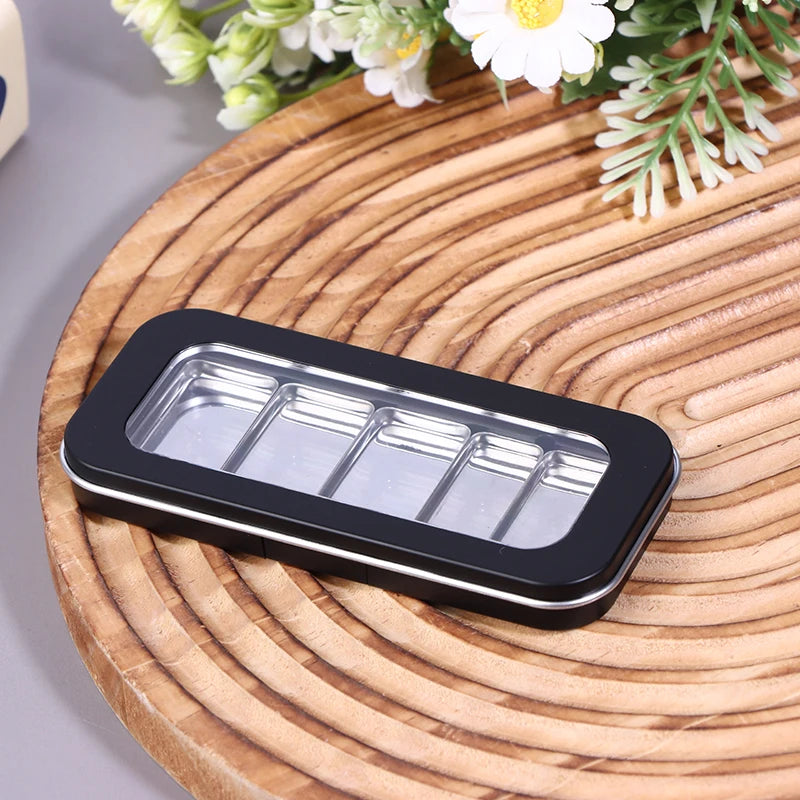 Refillable Magnetic Eyeshadow Palette Empty Black Clear Makeup Storage Case DIY Cosmetic Container for Lipstick Foundation Blush