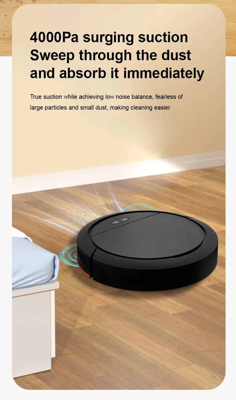 Robot Vacuum Cleaner, Fully Automatic Sweeping, Suction and Mopping Machine, Intelligent Three in One Lazy Vacuum Cleaner