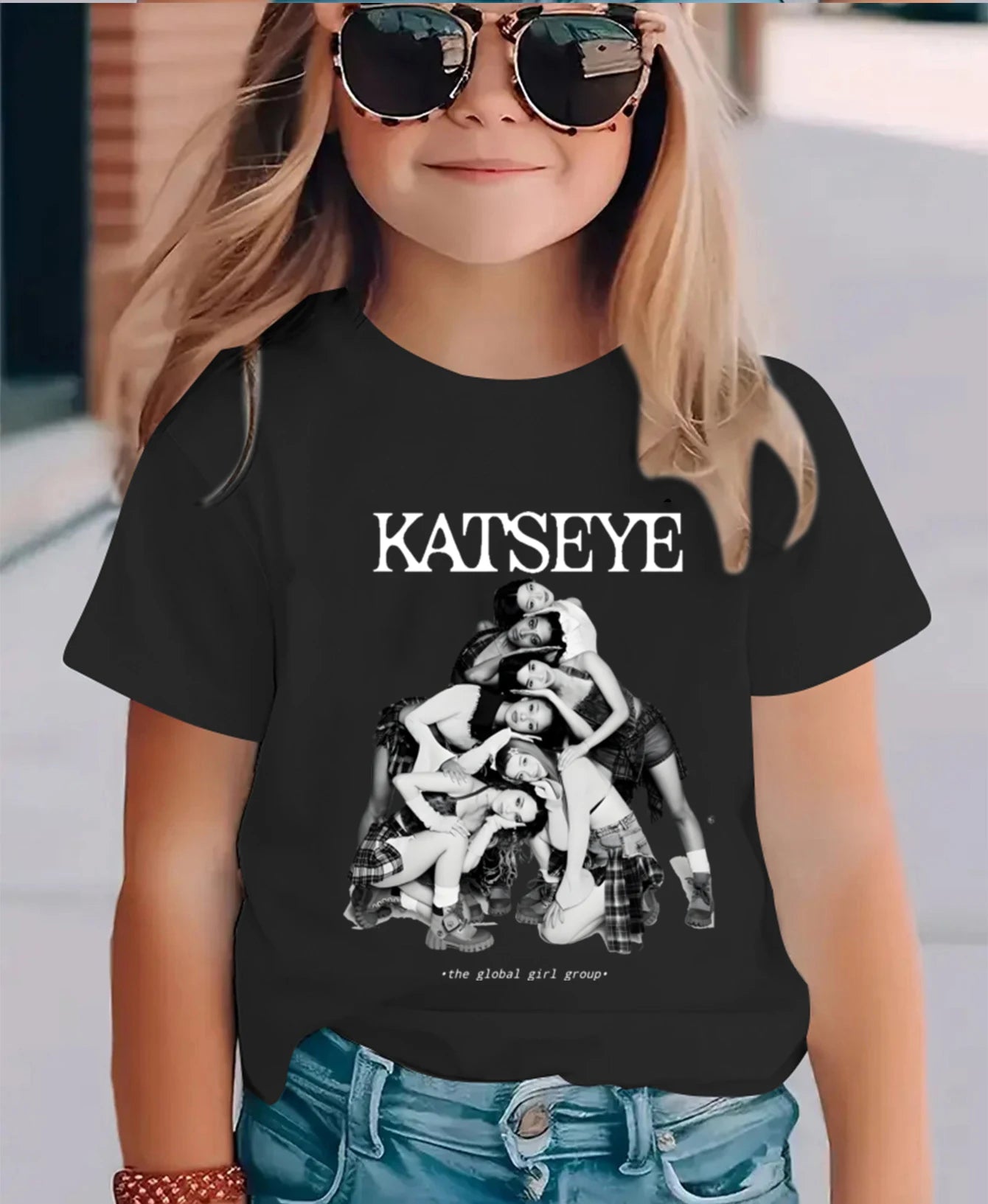 Summer Short Sleeve Tops Global Girl Group Katseye Graphic T Shirt Kids Casual Cotton T-shirt Baby Girls Tshirt Toddler Boys Top