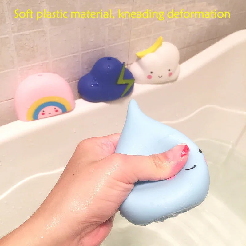 Baby Bathing Toy Kids Cute Weather Clouds Water Spray Sprinkler Bathroom Sprinkling Shower Swimming Water Toys For Children Gift