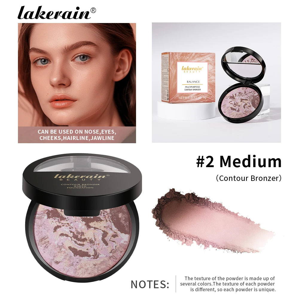 Setting And Contouring Powder Palette Color Correcting Powder Foundation Coverage Semi Matte Natural Finish Powder Cosmetics