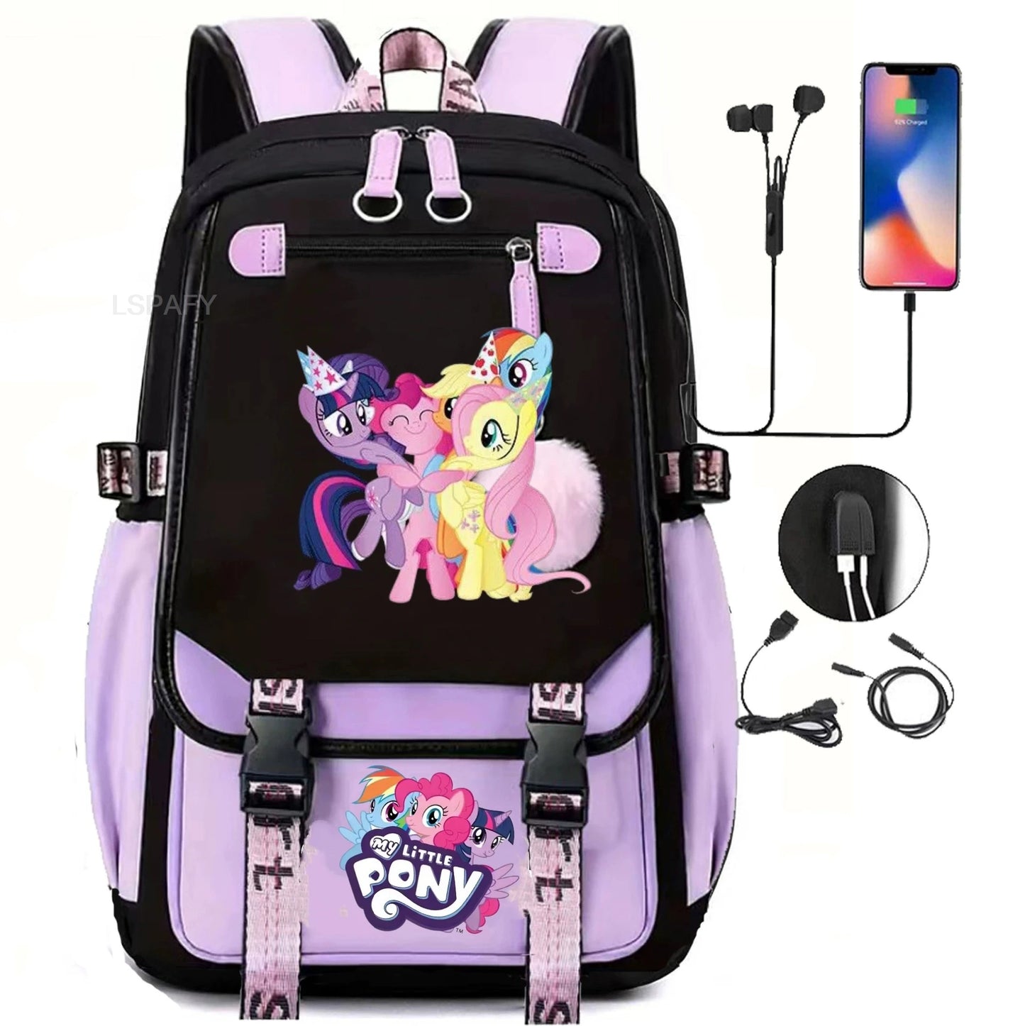 My Little Pony SchoolBags Fashion Boys Girls Backpack Rucksack Casual Travel Multipocket Book Bags New Semester Gift