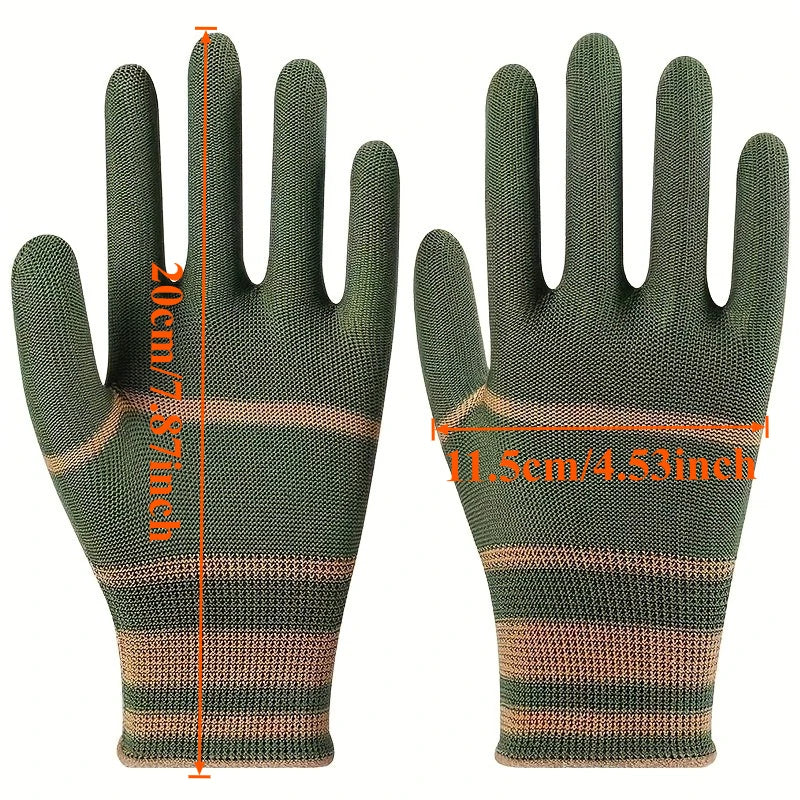 4 Pair Gardening Gloves Soft Breathable Wear Resistant Non Slip Stab Proof Working Gloves Unisex Planting Protective Tool Gloves