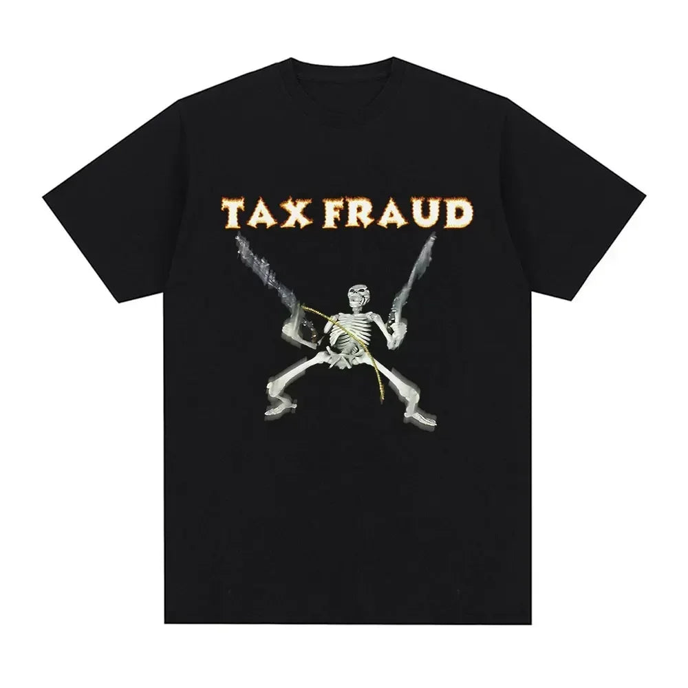 Autism Skeleton Meme T Shirt Humor Funny Skull Men Women Fashion Hip Hop T-shirt Casual Cotton Short Sleeve Oversized T-shirts
