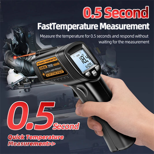 Infrared Thermometer Laser Temperature Gun -20℃~380℃  -4℉~716℉ Digital Ir Thermometer Temp Gun Heat Gun For Barbecue Cooking