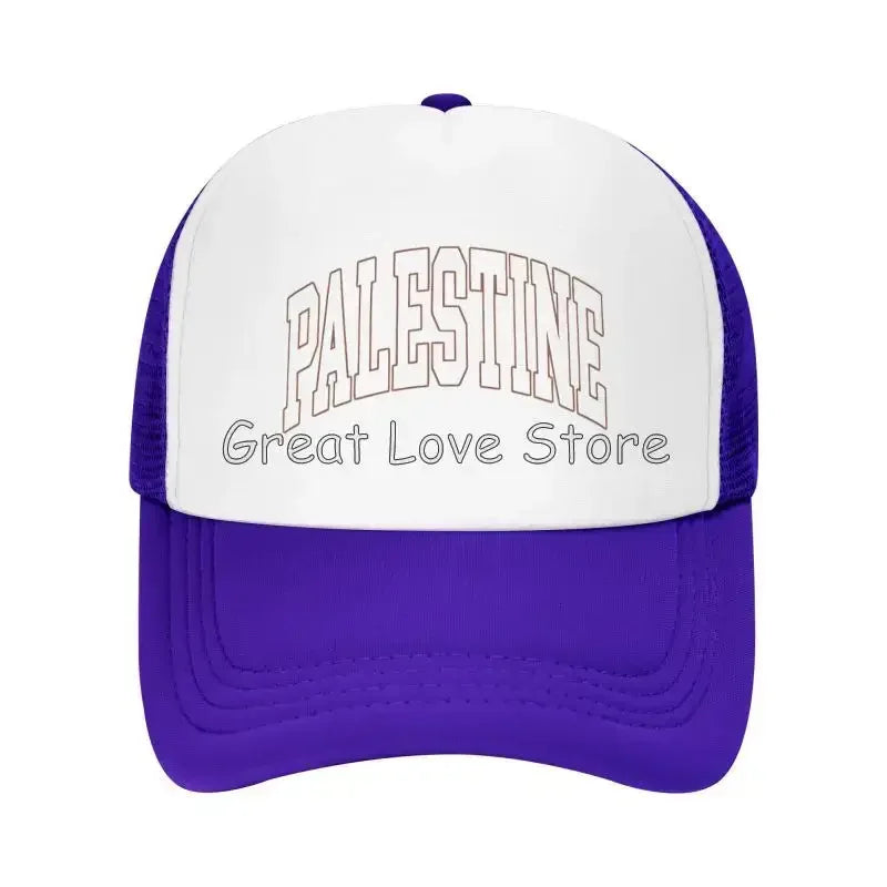 Palestine Flag Baseball Caps Breathable Mesh Cap for Women Men Summer Outdoor Casual Sun Protection Hat Adjustable Snapback Hat