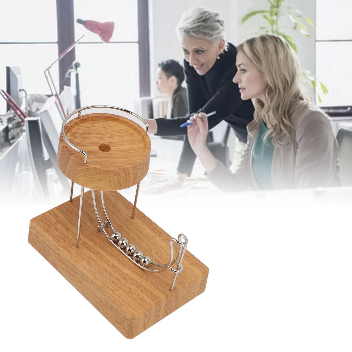 Perpetual Motion Machine Desk  Educational Touch Switch Low Noise Stress Relief Desk  Perpetual Motion Machine Desk