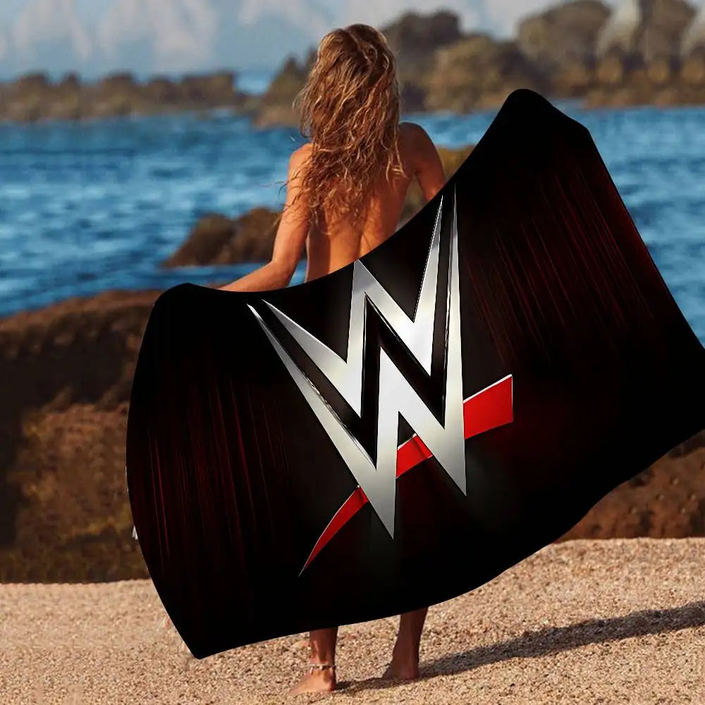 WWE WrestleMania Bath Towel Microfiber Soft Water Absorbing Breathable For Girl Kids Decorative Cartoon Beach Towel