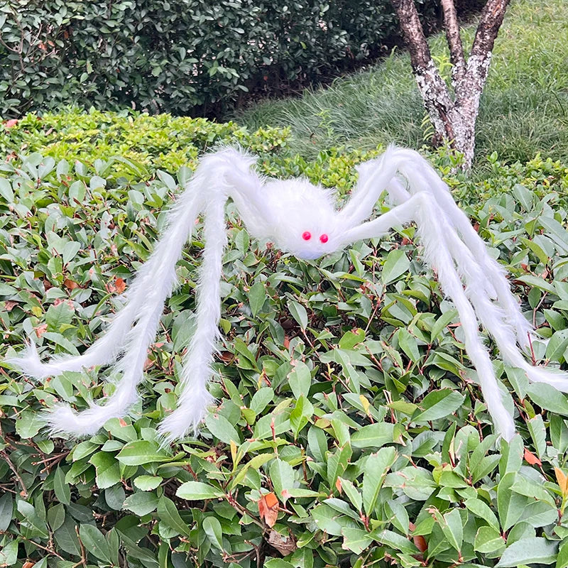 Scary Giant Fake Spiders Halloween Outdoor Decoration Hairy Spider Large Props For Outside Yard Porch Garden Decor Haunted House