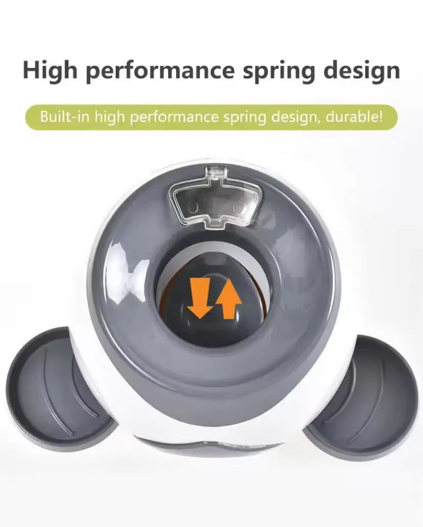 Grey Pet Tennis Dispenser Training Machine Reward Machine Dog Snack Machine Pitching Device Interactive Fun Dog Toy