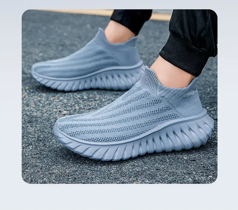 Men's One Foot Walking Shoes Anti Slip Running Shoes, Breathable Thick Soled Shoe Lightweight Fitness Casual Sneakers for Women